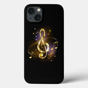 Case-Mate iPhone Case Clé de Sol en Or Musique