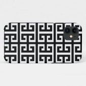 Coques Case-Mate iPhone clé noire blanche grecque (Dos (Horizontal))