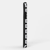 Coques Case-Mate iPhone clé noire blanche grecque (Dos/Droite)
