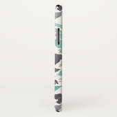 Coques Case-Mate iPhone Clematis Turquoise aquarelle motif floral (Dos/Droite)