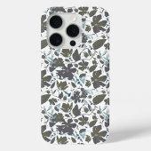 Coques Case-Mate iPhone Clematis Vin Aquarelle Vert Bleu Floral