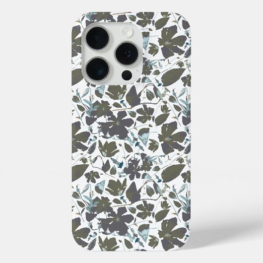 Coques Case-Mate iPhone Clematis Vin Aquarelle Vert Bleu Floral