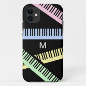 Coques Case-Mate iPhone Clés de clavier de piano musique amoureux Monogram (Dos)
