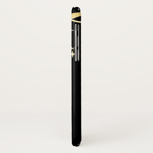 Coques Case-Mate iPhone Clés Monogram Gold Et Black Music (Dos/Gauche)