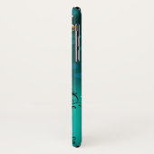 Coques Case-Mate iPhone Clés squelettes antiques sur fond vert (Dos/Gauche)