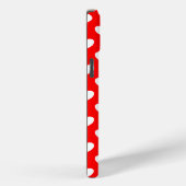 Coques Case-Mate iPhone Clic rouge couverture iPhone Motif des Coeurs blan (Verso / Droite)