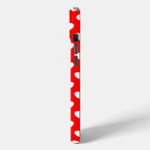 Coques Case-Mate iPhone Clic rouge couverture iPhone Motif des Coeurs blan (Verso / Gauche)