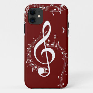 Case-Mate iPhone Case Climacic G Clef Music Rouge