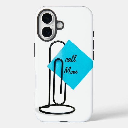 Coques Case-Mate iPhone Clip papier avec note de rappel (Verso)