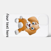 Coques Case-Mate iPhone Clipart Brown de chien (Verso (horizontal))
