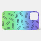 Coques Case-Mate iPhone Clips papier sur arc-en-ciel (Verso (horizontal))