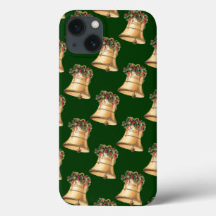 Etui iPhone Case-Mate Cloche dorée de Noël vintage, Vœux de la saison