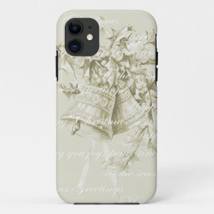 Case-Mate iPhone Case Cloches de Noël vintage neutres