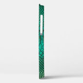Coques Case-Mate iPhone Closeup de peau de serpent de luxe vert (Verso / Gauche)