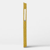 Coques Case-Mate iPhone Closeup en cuir jaune (Verso / Gauche)