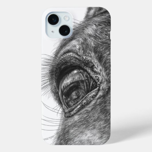 Coques Case-Mate iPhone Closeuse de réflexion des yeux du cheval (Verso)
