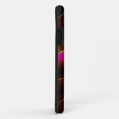 Coques Case-Mate iPhone Closeuse feuille en Bourgogne (Dos/Droite)
