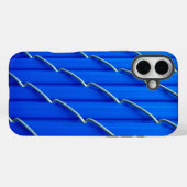 Coques Case-Mate iPhone Clôture bleue (Verso (horizontal))