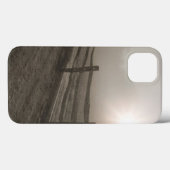 Coques Case-Mate iPhone Clôture et débordement de soleil par le brouillard (Verso (horizontal))
