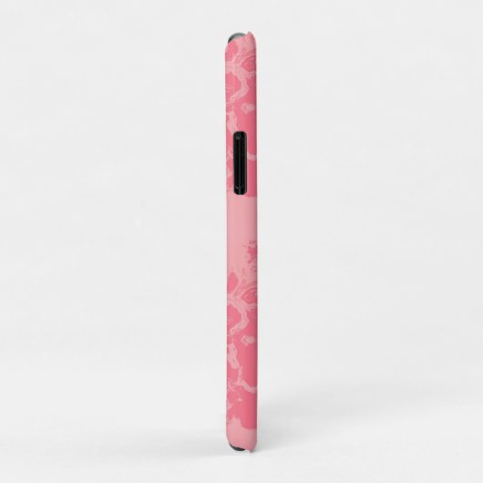 Coques Case-Mate iPhone Cloud marbré rose abstrait (Dos/Droite)