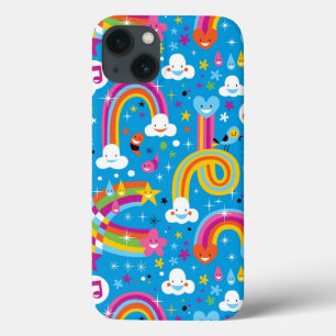 Case-Mate iPhone Case clouds rainbows rain drhepattern