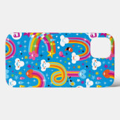 Coques Case-Mate iPhone clouds rainbows rain drhepattern (Verso (horizontal))