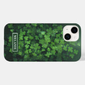 Coques Case-Mate iPhone Clover à quatre feuilles de la Saint-Patrick (Verso (horizontal))
