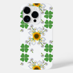 Coques Pour iPhone Clover de chance avec tournesol et calla lily