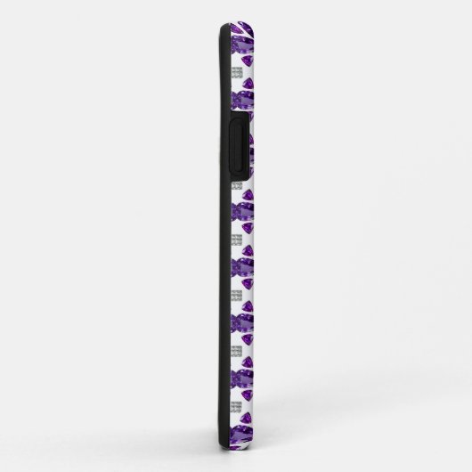 Coques Case-Mate iPhone Clover violet (Dos/Droite)