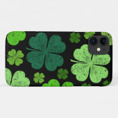 Coques Case-Mate iPhone Clovers verts, Lucky Clovers, Saint Patrick's Day (Dos (Horizontal))