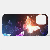 Coques Case-Mate iPhone Clowing Night Butterflies (Verso (horizontal))