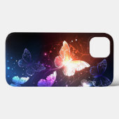 Coques Case-Mate iPhone Clowing Night Butterflies (Verso (horizontal))