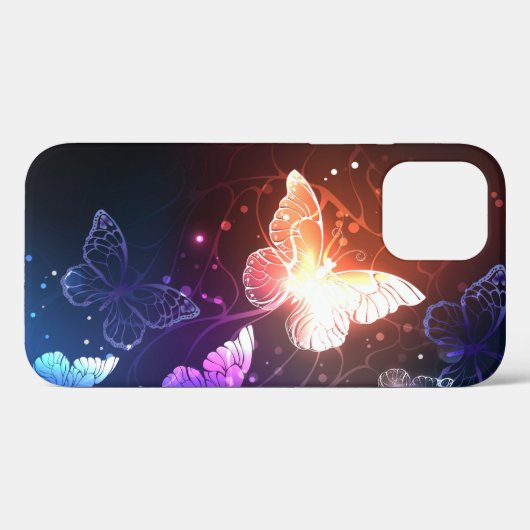 Coques Case-Mate iPhone Clowing Night Butterflies (Verso (horizontal))