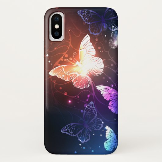 Coques Case-Mate iPhone Clowing Night Butterflies (Dos)