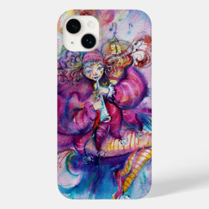 COQUE POUR iPhone 14 PLUS CLOWN ROSE MUSICAL AVEC HIBOU