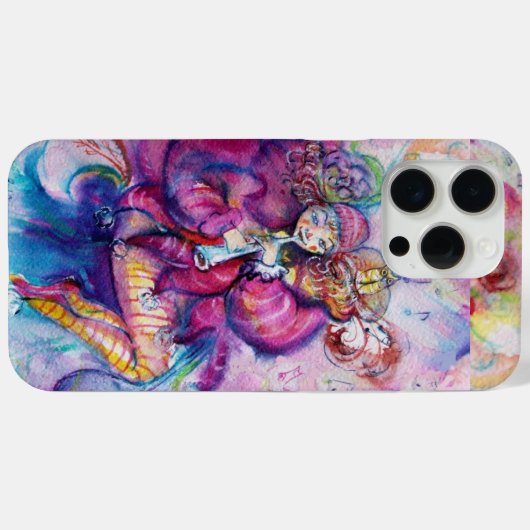 COQUES Case-Mate iPhone CLOWN ROSE MUSICAL AVEC HIBOU (Verso (horizontal))