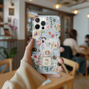 Coque iPhone 15 Pro Max Club Brunch Monogramme personnalisé
