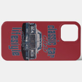 Coques Case-Mate iPhone club de voiture classique retro muscle (Verso (horizontal))