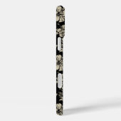 Coques Case-Mate iPhone Club Surf Hibiscus Hawaiian Black (Verso / Droite)