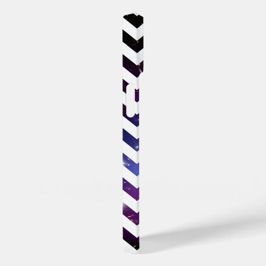 Coques Case-Mate iPhone Cluster de galaxie violette blanche Zigzag (Verso / Droite)