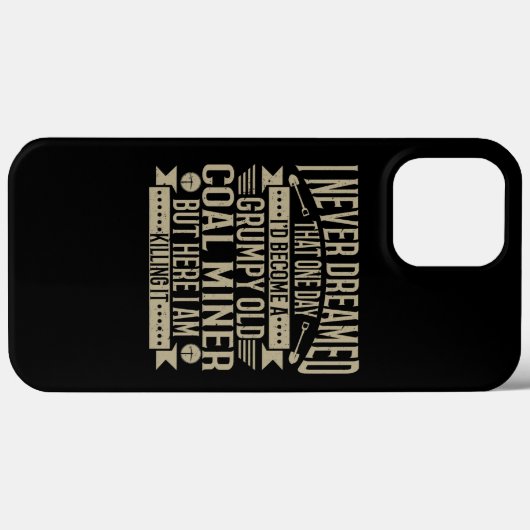 Coques Case-Mate iPhone Coalminer Grumpy Vieux Charbon Miner Charbon Mines (Verso (horizontal))
