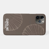 Coques Case-Mate iPhone Coastal petite-fille nautique neutre coquillage (Dos (Horizontal))