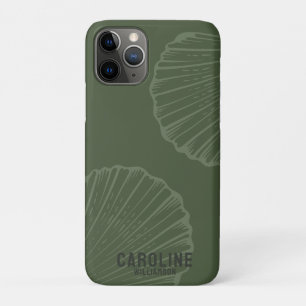 Case-Mate iPhone Case Coastère petite-fille olive coquille verte
