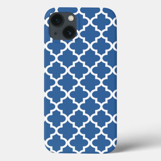 Coques Case-Mate iPhone Cobalt Bleu clair Trellis Marocain (Verso)
