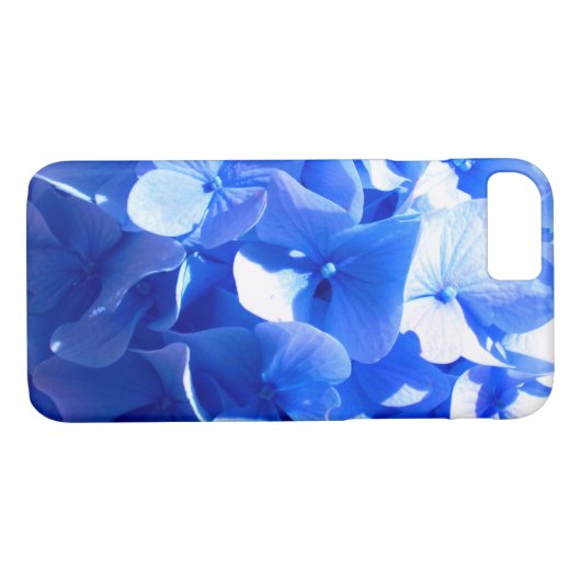 Coques Case-Mate iPhone Cobalt bleu floral élégant bleu hydrangées (Dos (Horizontal))