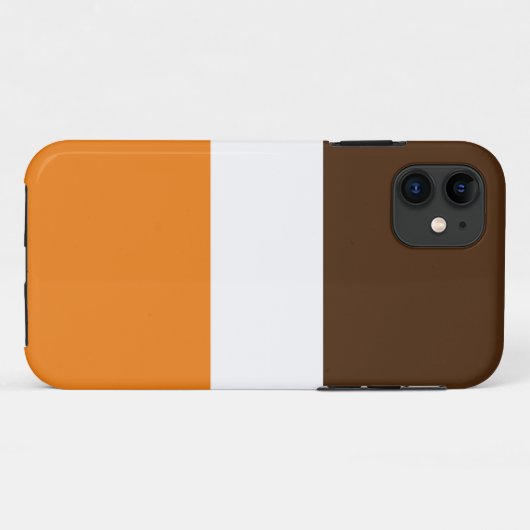 Coques Case-Mate iPhone Coca Brown blanc orange  (Dos (Horizontal))