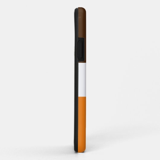 Coques Case-Mate iPhone Coca Brown blanc orange (Dos/Droite)