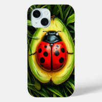 Coccinelle dans un Fruit d'Avocat Esthétique Nourr