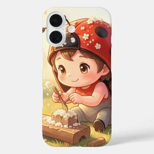 Coques Case-Mate iPhone Coccinelle et le royaume de nectar caché (Verso)