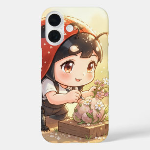 Coques iPhone 16 Coccinelle et le royaume de nectar caché.1